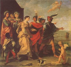 Guido Reni The Abduction of Helen (mk05) oil painting picture